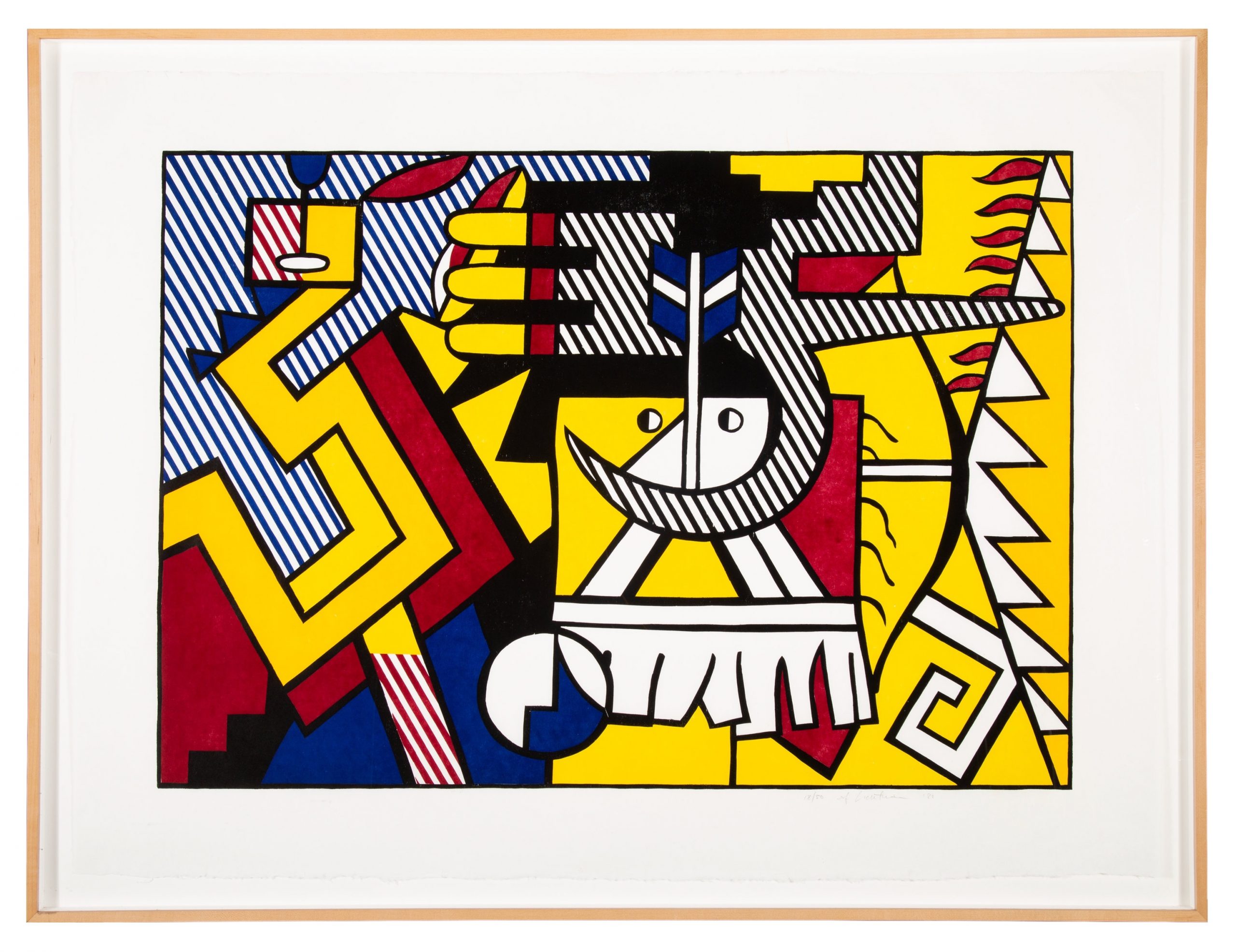Roy Lichtenstein. American Indian Theme VI