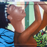 Alexandre Keto, "Alive With Us." Mural, 2020 (detail).