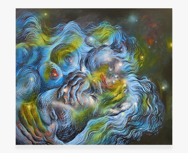 Painting by Ana Benaroya titled Kiss Me More from 2021