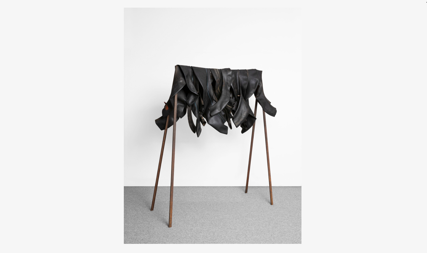 A group of boots on a rack Description automatically generated